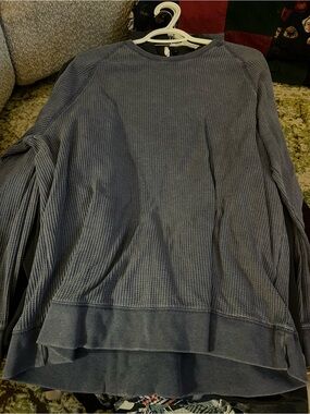 Men's Grey Waffle Knit Pullover Sweater